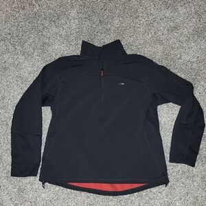 Men's Black 1/2 Zip-up Pullover